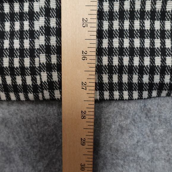 Sanctuary Blazer Womens Medium Knit Unstructured One Button Checked Gingham - Picture 8 of 9